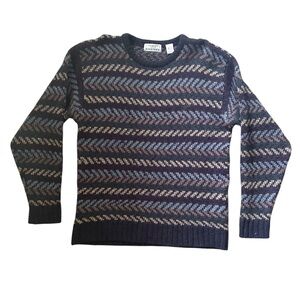 Fenwick Isle 100% Shetland Virgin Wool Nordic Cabin Fever Vintage Sweater Sz L